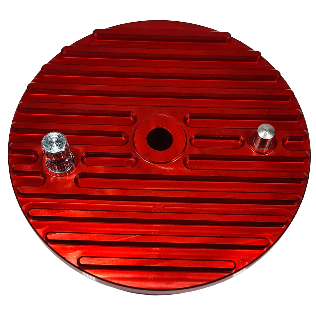 Eloxierte (Elox) Senkkopf U-Scheiben für Inbus M8 Schrauben (z.B.  Stoßdämpfer), 2er Set - Rot